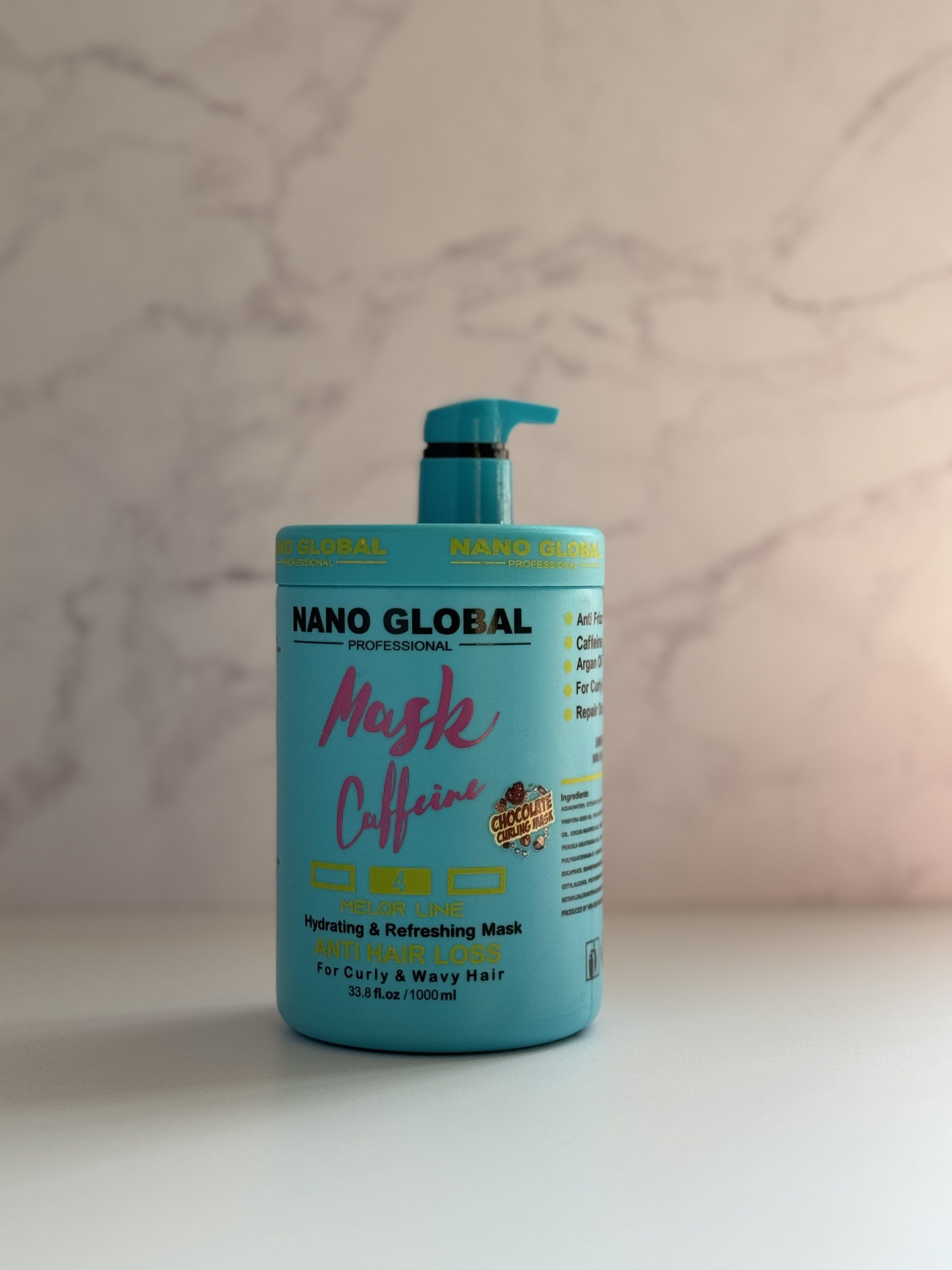 ماسک تقویتی و نرم کننده ضد ریزش برند نانوگلوبال لاین آبی