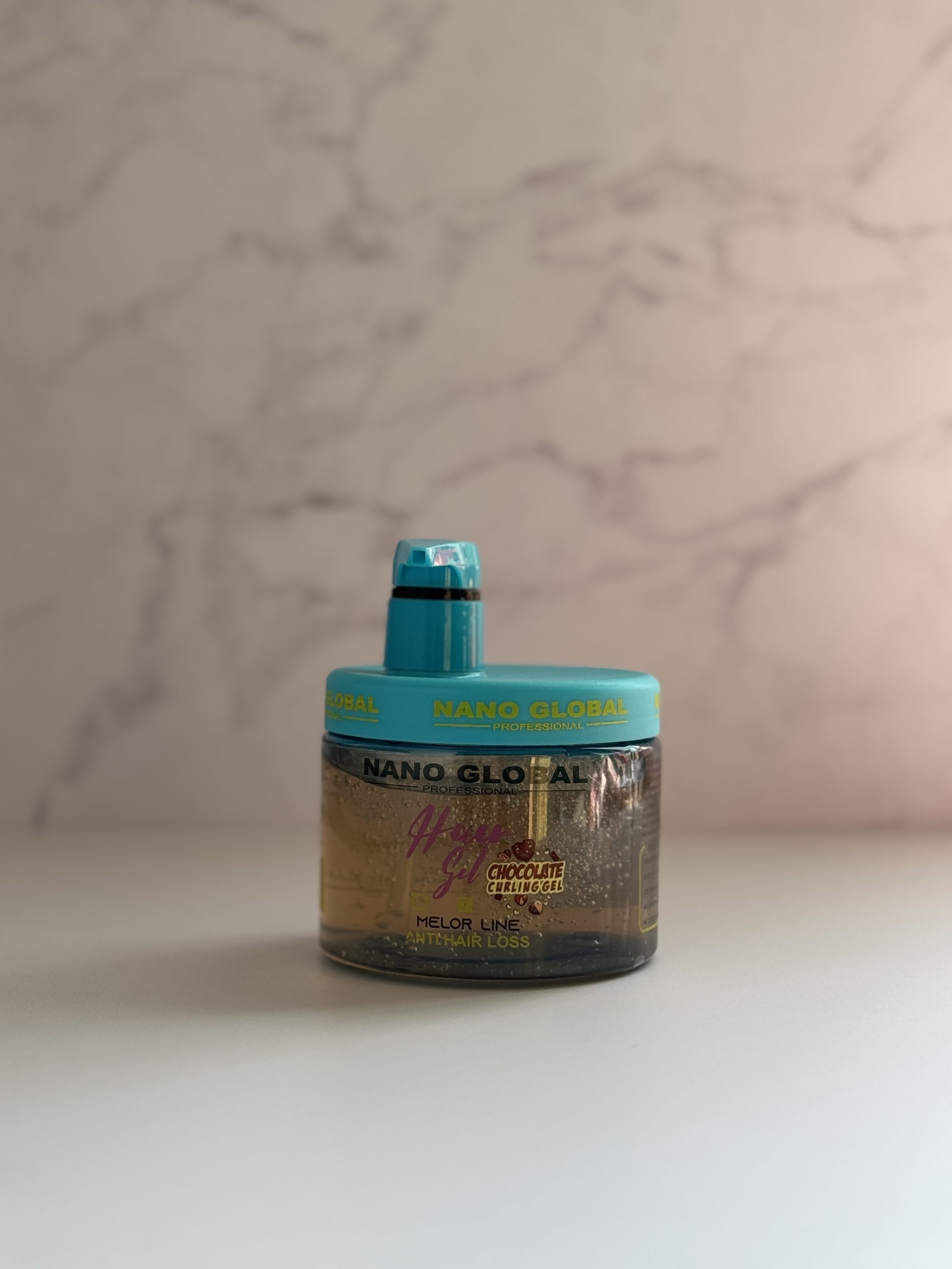 ژل فیکس گیاهی و ضد ریزش برند نانوگلوبال رنگ ابی